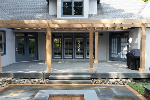 back porch with covered cabana design