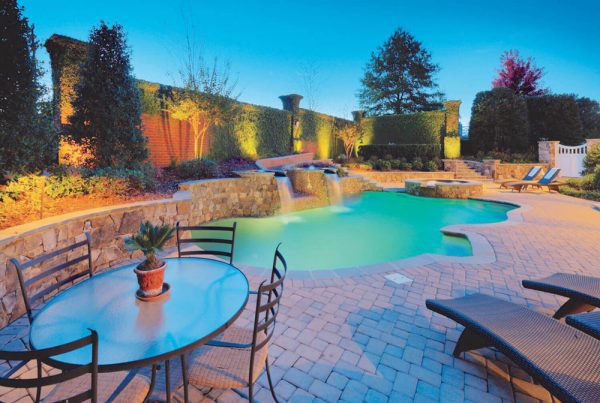 pool water feature design