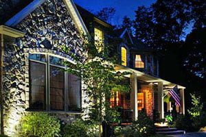front yard landscape lighting