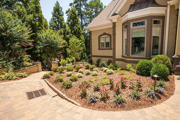 flower bed installation