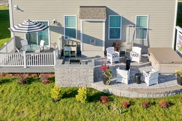 Custom hardscape and landscape in Belmont NC