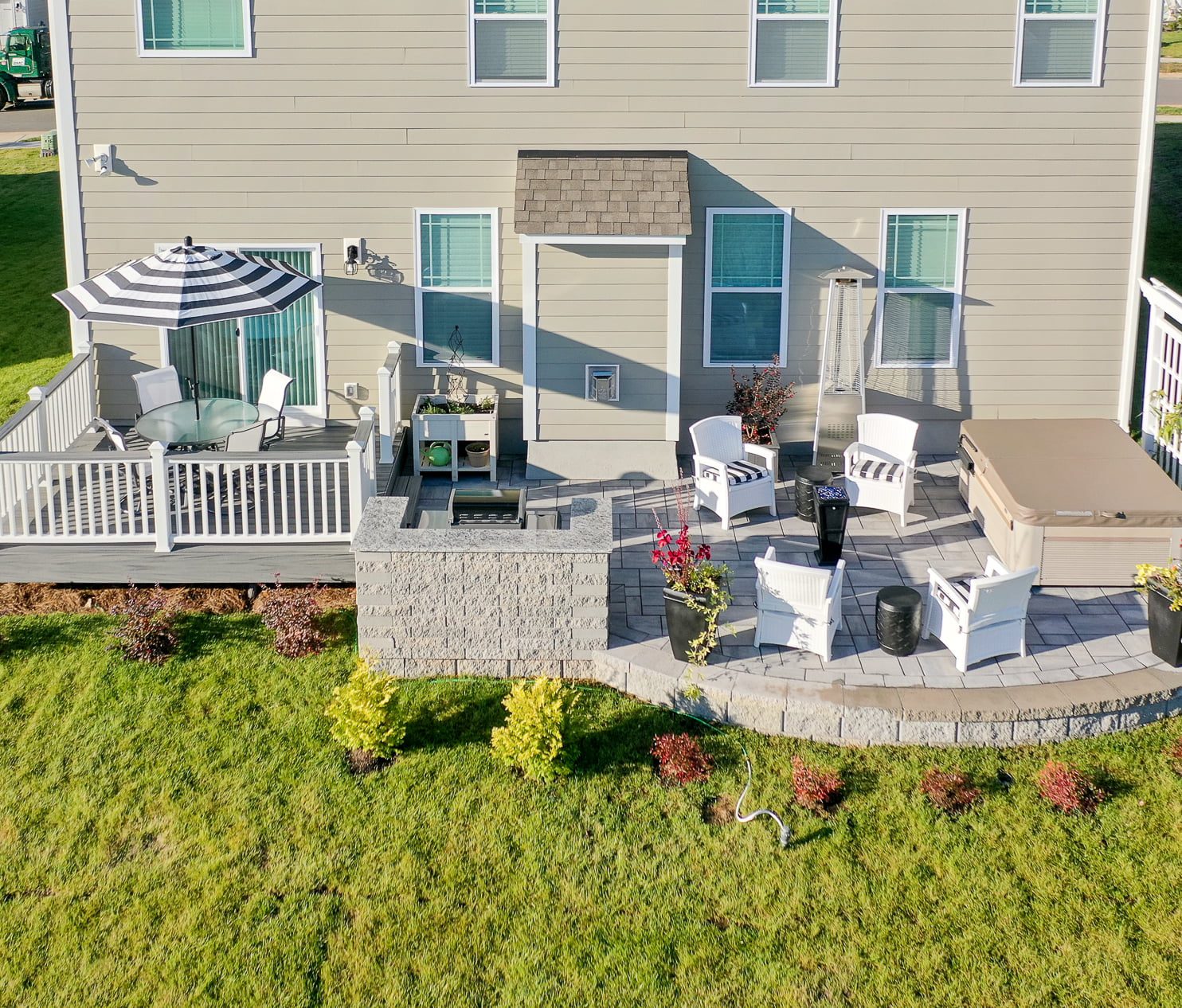 Custom hardscape and landscape in Belmont NC