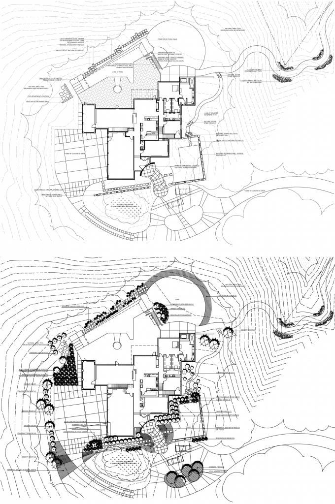 Luxury outdoor living design blueprints by MetroGreenscape