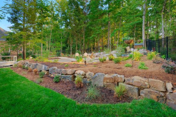 backyard landscape hardscape design