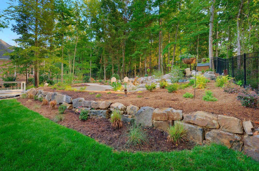 backyard landscape hardscape design