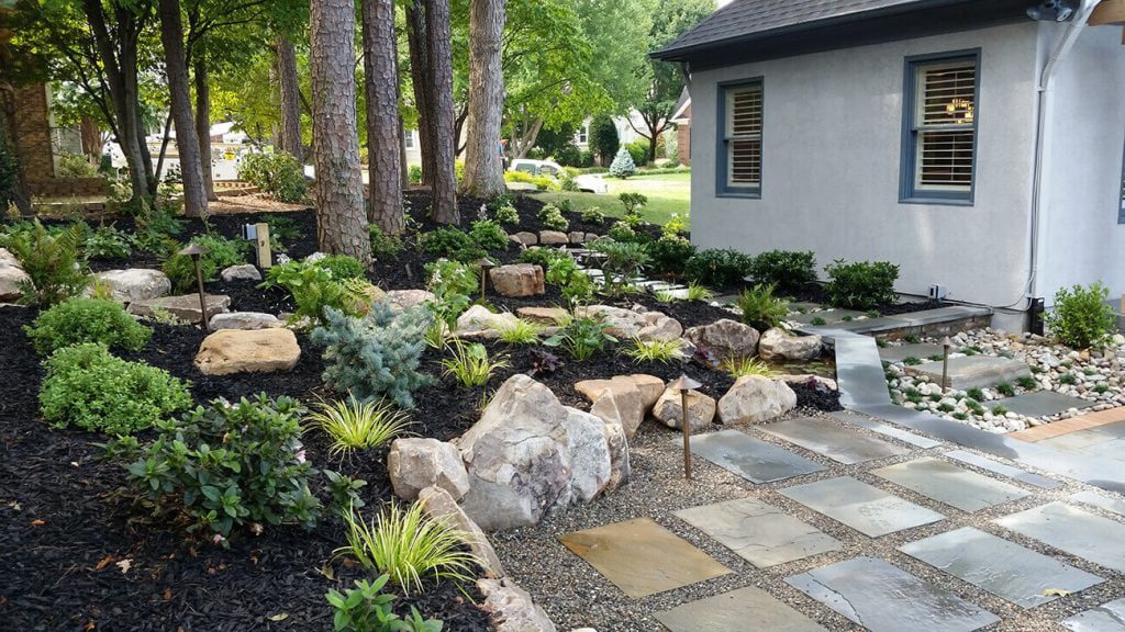 Top Landscaping Design Ideas With Rocks, Front Yard Landscape Designs With Rocks