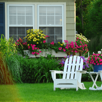 manicured lawn 