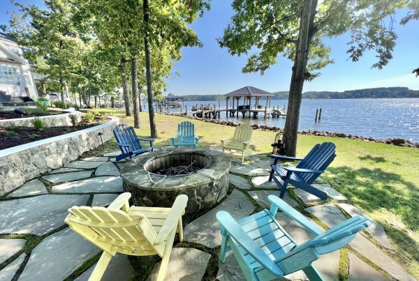 lake norman backyard fire pit